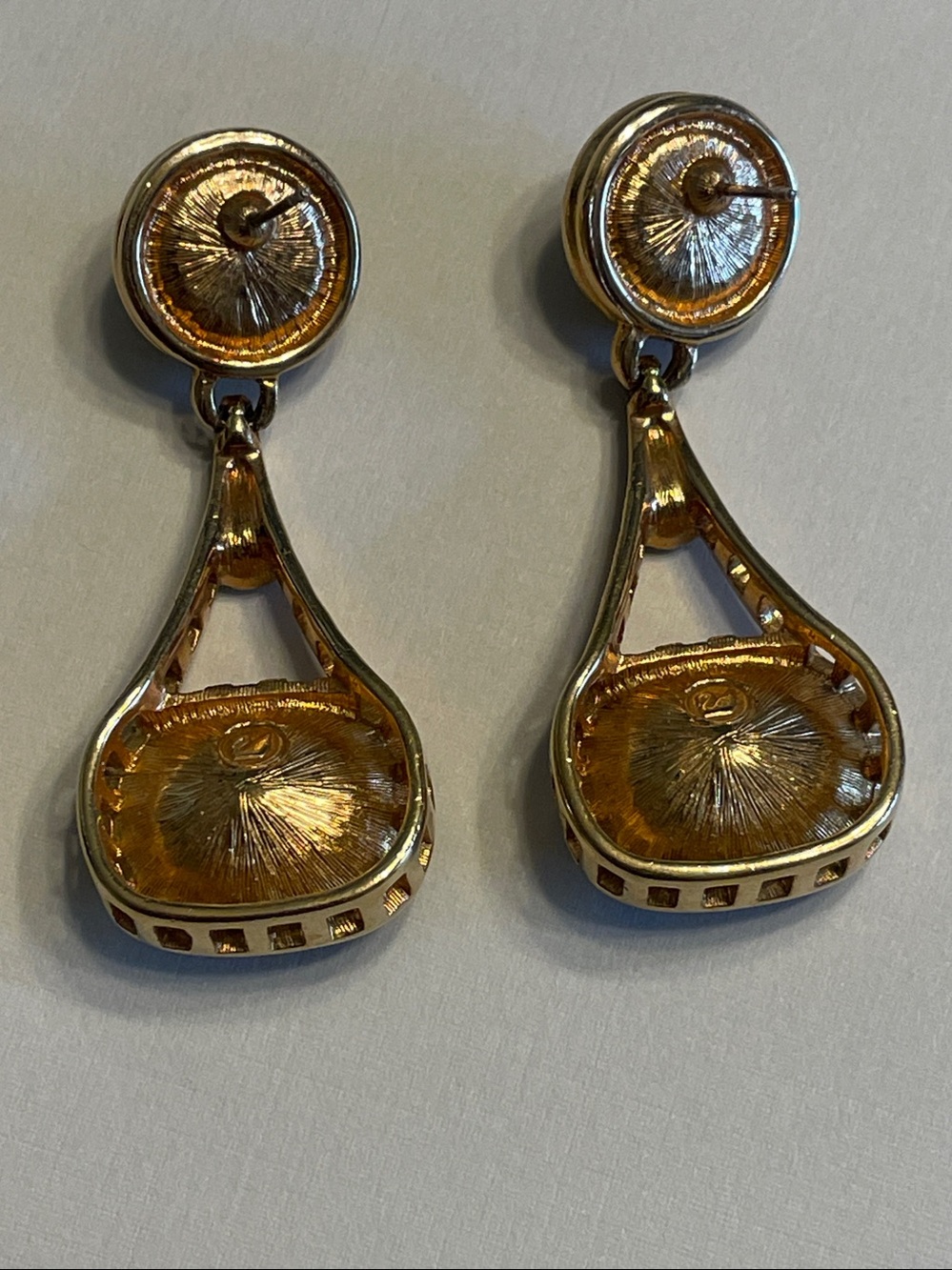 Vintage Swarovski Crystal Drop Earrings - Picture 5 of 6